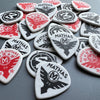 Jazz Maxx - Mathas Guitars - Guitar Picks - Flight Logo - 2.0 mm - White - Black Red Graphics