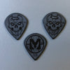 Mathas Guitars - "JAZZ-X" - Guitar Picks - 1.5 mm - Black - "SKÜLLANON / CLASSIC EMBLEM" - Engraved - Double-Sided Logos