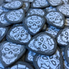 “Jazz Maxx” - Mathas Guitars - Guitar Picks - “SkullDuggery” Logo - 1.5 mm - BLACK - White Graphics