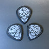 “Jazz Maxx” - Mathas Guitars - Guitar Picks - “SkullDuggery” Logo - 1.5 mm - BLACK - White Graphics