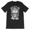 Mathas Guitars - Tee - T-Shirt - TShirt - Shirt - Streetwear - Live Sharp Shred Hard - Skül Sprt - Skullduggery - Flight To Fight