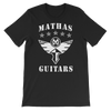 Mathas Guitars - Tee - T-Shirt - TShirt - Shirt - Streetwear - Live Sharp Shred Hard - Skül Sprt - Skullduggery - Flight To Fight