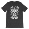 Mathas Guitars - Tee - T-Shirt - TShirt - Shirt - Streetwear - Live Sharp Shred Hard - Skül Sprt - Skullduggery - Flight To Fight