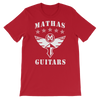 Mathas Guitars - Tee - T-Shirt - TShirt - Shirt - Streetwear - Live Sharp Shred Hard - Skül Sprt - Skullduggery - Flight To Fight