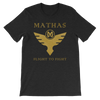 Mathas Guitars - Tee - T-Shirt - TShirt - Shirt - Streetwear - Live Sharp Shred Hard - Sküllanon - Skullduggery - Flight To Fight