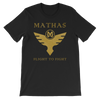 Mathas Guitars - Tee - T-Shirt - TShirt - Shirt - Streetwear - Live Sharp Shred Hard - Sküllanon - Skullduggery - Flight To Fight