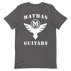 Mathas Guitars - Tee - T-Shirt - TShirt - Shirt - Streetwear - Live Sharp Shred Hard - Skül Sprt - Skullduggery - Flight To Fight