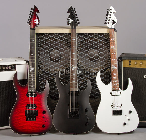 Mathas Guitars - StoneCutter - Guitars - BloodTrans Fusion - Obsidian Knight - Arctic Ice - Heavy Metal - Shred Guitar - One Headstock To Rule Them All - Live Sharp Shred Hard